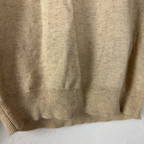 J Crew‎ Sweater Pullover Sweatshirt Knit Top Oatmeal Heather Marled Tan Beige - Picture 3 of 6